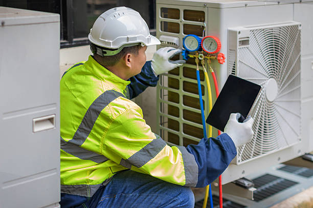 Professional Ductwork Repair technician working in Central City, PA